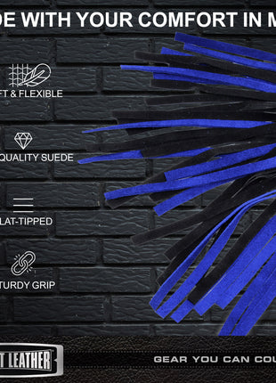 Black And Blue Suede Flogger