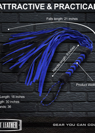 Black And Blue Suede Flogger