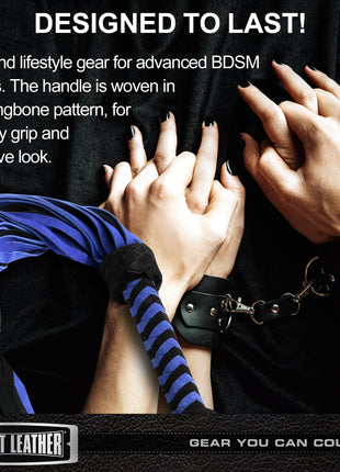 Black And Blue Suede Flogger