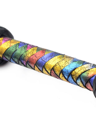 Rainbow Leather Flogger