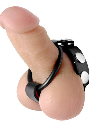 Leather Cock Ring Harness