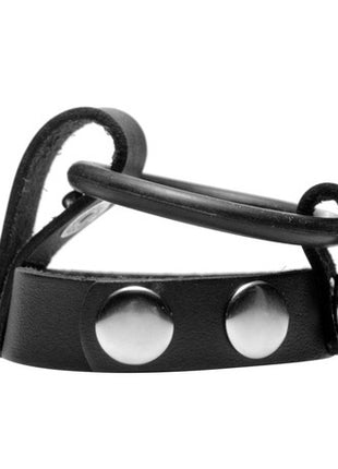 Leather Cock Ring Harness