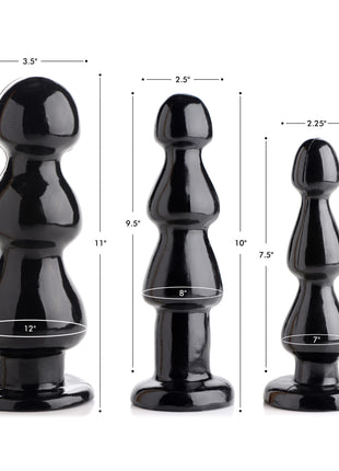 Three Bumps For Your Rump Butt Plug- Large