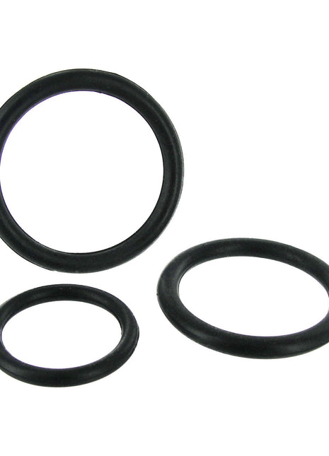 Black Triple Silicone Cock Ring Set