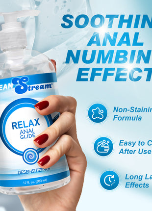 Clean Stream Relax Desensitizing Anal Lube 17 Oz