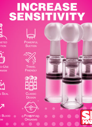 Max Twist Clit And Nipple Triple Sucker Set