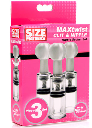 Max Twist Clit And Nipple Triple Sucker Set