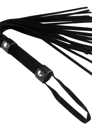 Short Vegan Leather Flogger - Black