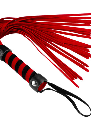 Short Vegan Leather Flogger - Red