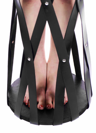 Hanging Leather Strap Cage