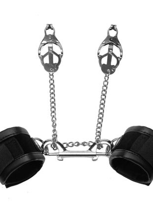 Cuff To Clamps Bondage Kit