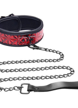 Crimson Tied Collar With Leash