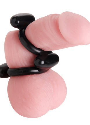 Dual Stretch To Fit Cock And Ball Ring