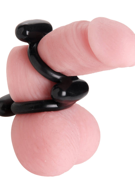 Dual Stretch To Fit Cock And Ball Ring