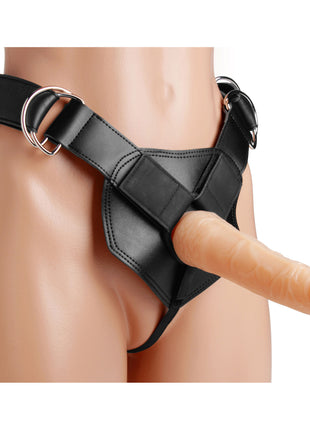 Flaunt Heavy Duty Strap On Harness With Dildo
