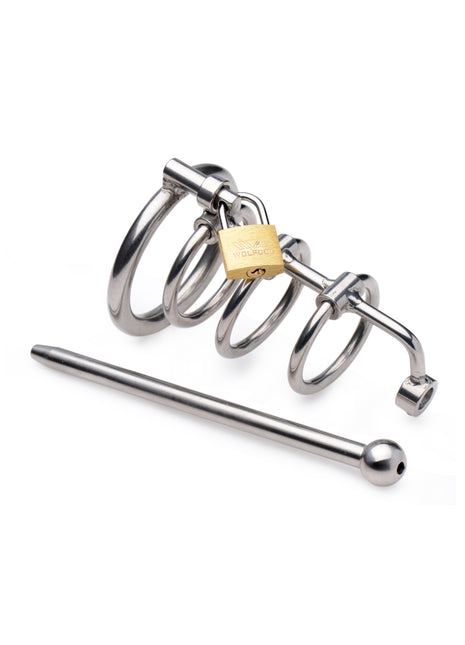 Gates Of Hell Stainless Steel Adjustable Cum Through Sound Cage
