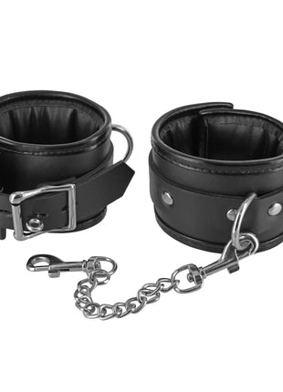 Locking Padded Wrist Cuffs With Chain