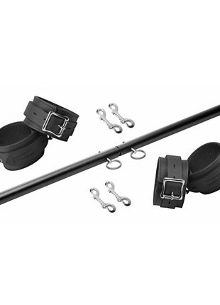 Black Doggy Style Spreader Bar Kit With Cuffs