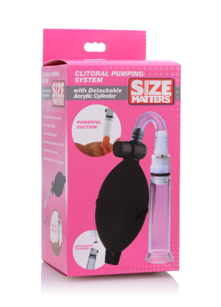 Clitoral Pumping System With Detachable Acrylic Cylinder