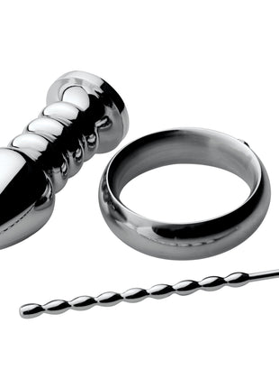 Zeus Deluxe Series Voltaic For Him Stainless Steel Male E-stim Kit
