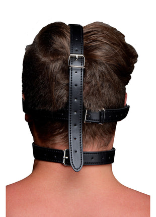 Blindfold Harness And Black Ball Gag