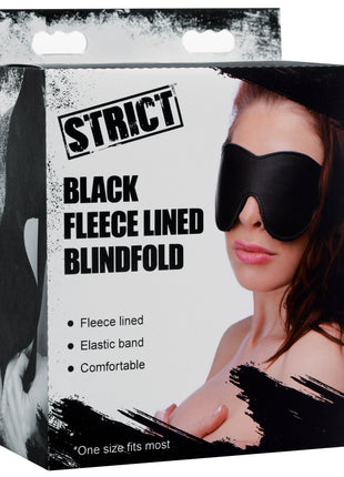 Black Fleece Lined Blindfold