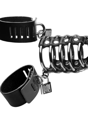 Maximum Submission Gates Of Hell Locking Leather And Steel Cage