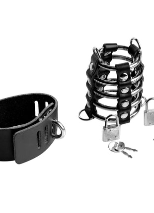Maximum Submission Gates Of Hell Locking Leather And Steel Cage