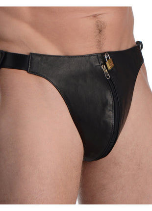 Spiked Leather Confinement Jockstrap
