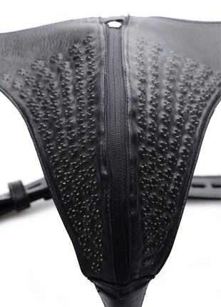 Spiked Leather Confinement Jockstrap