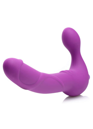 Royal Revolver Vibrating Strapless Silicone Strap On Dildo