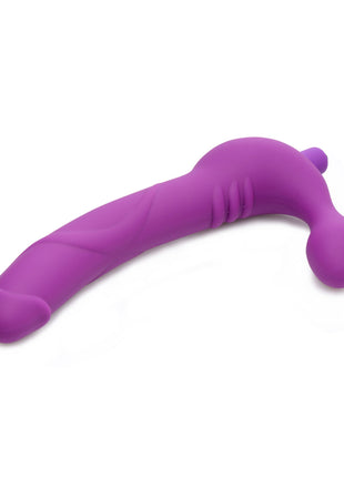 Royal Revolver Vibrating Strapless Silicone Strap On Dildo