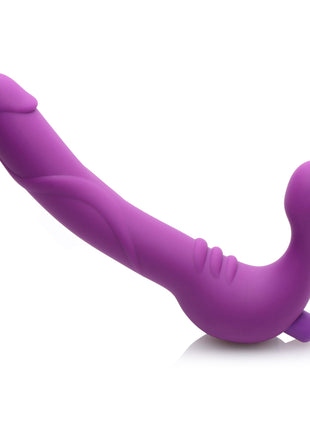 Royal Revolver Vibrating Strapless Silicone Strap On Dildo