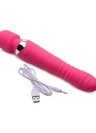 Ultra Thrusting And Vibrating Silicone Wand