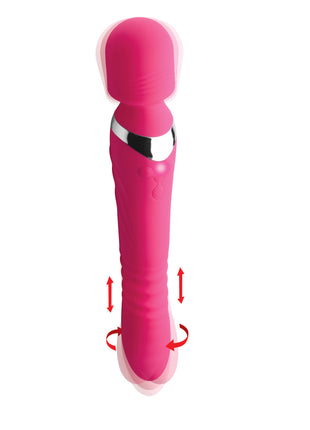 Ultra Thrusting And Vibrating Silicone Wand