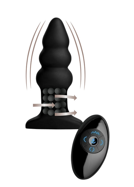 Rimmers Model I Rippled Rimming Plug With Remote