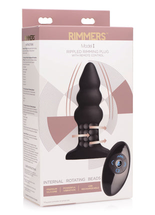 Rimmers Model I Rippled Rimming Plug With Remote