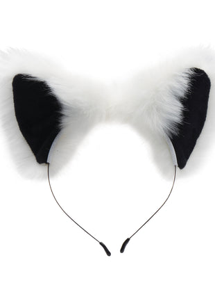 White Fox Tail Anal Plug And Ears Set