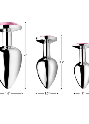 Pink Gem Anal Plug- Large