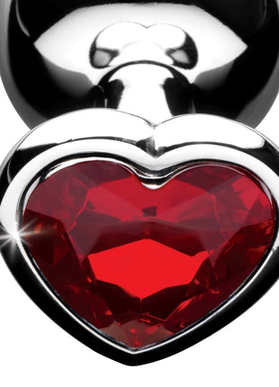 Red Heart Gem Anal Plug- Medium