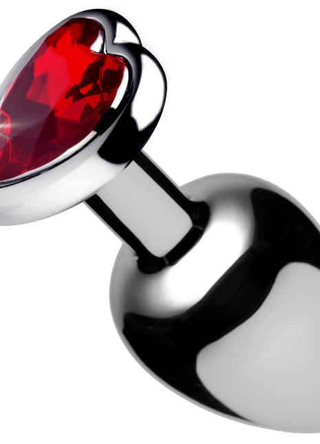 Red Heart Gem Anal Plug- Small