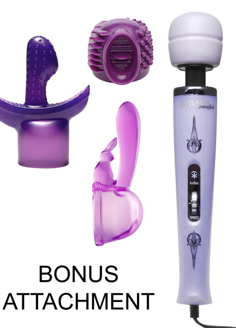 Turbo Purple Pleasure Wand Kit With Free Attachment