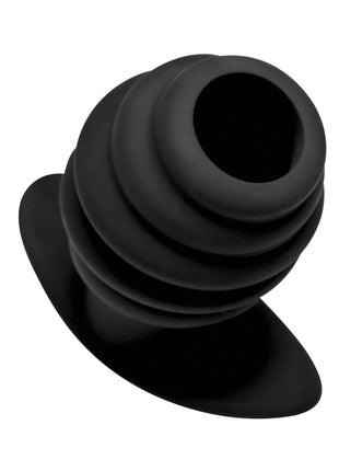 Hive Ass Tunnel Silicone Ribbed Hollow Anal Plug - Large