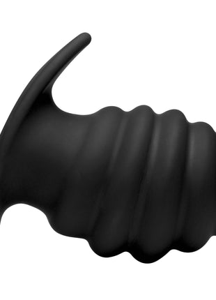 Hive Ass Tunnel Silicone Ribbed Hollow Anal Plug - Large