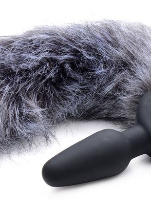 Remote Control Vibrating Fox Tail Anal Plug