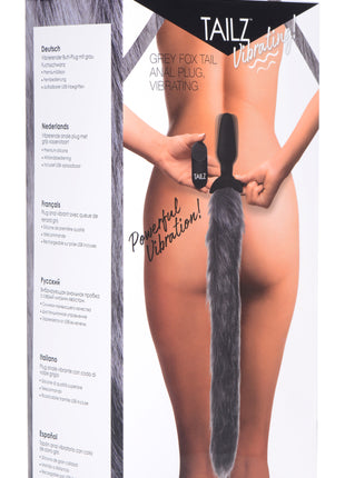 Remote Control Vibrating Fox Tail Anal Plug