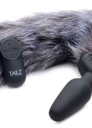 Remote Control Vibrating Fox Tail Anal Plug