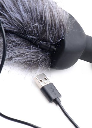 Remote Control Vibrating Fox Tail Anal Plug
