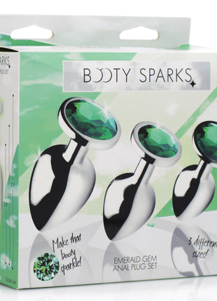 Emerald Gem Anal Plug Set