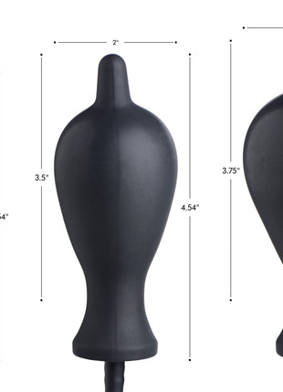 Dark Inflator Silicone Inflatable Anal Plug
